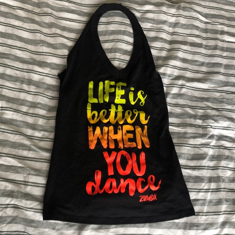 Zumba halter tank top
